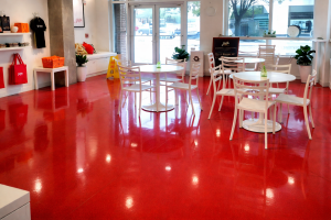 Juice Nashviille restaurant floor installed by TKO Concrete Nashville, Tn