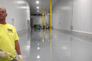 Urethane cement flooring installed in Lebanon, Tn brewery by TKO Concrete
