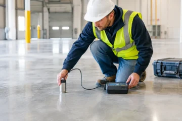 Industrial Moisture Testing Before Floor Work